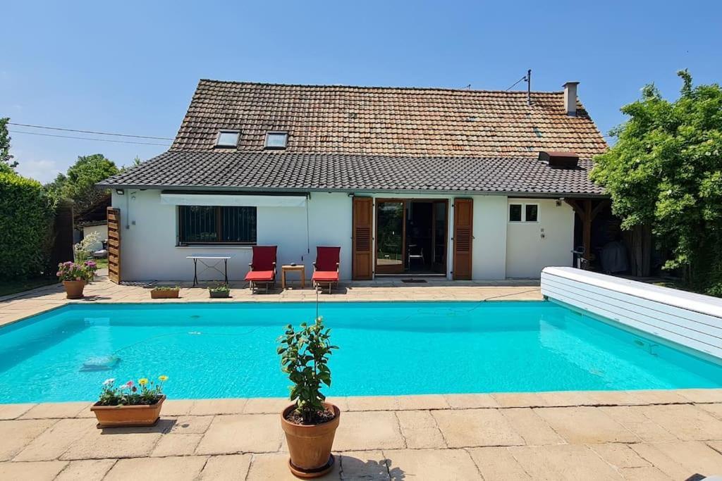 Alsace Bas-Rhin Logis Independant Avec Piscine Privee Lägenhet Alteckendorf Exteriör bild